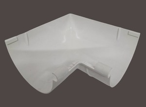 รางน้ำฝน PVC ขนาด170มม. ใช้ในการก่อสร้างที่ทันสมัยทำจากพลาสติกแบบข้อศอกซ้ายขวาที่มีความแข็งแรงสูงทนทาน - Product Image 5