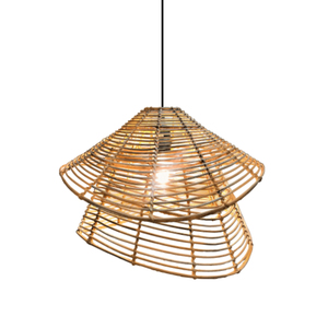 Lámpara Colgante Decorativa de Lujo para el Hogar, Tejida con Materiales Naturales de Alta Calidad, Color Blanco Dorado, Altura Ajustable, Intensidad Regulable - Product Image 5