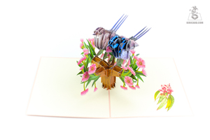 การ์ดอวยพรแบบป๊อปอัพสามารถปรับแต่งได้แบรนด์ยอดนิยมงานฝีมือกระดาษงานฝีมือสำหรับคริสต์มาสในโอกาสต่างๆสไตล์อะนิเมะ - Product Image 2