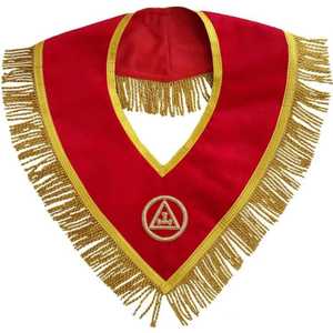 Collar Masónico Personalizado con Ribete Dorado, Collar de Regalia Ceremonial Bordado para Uniforme de Oficial de Logia Masónica - Product Image 6