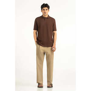 Polo de Corte Regular 100% Algodón y Poliéster con Función Antiarrugas, Bordado con Patrón Sólido Oscuro, Talla 6XL para Golf - Product Image 6