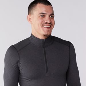 Camisas térmicas de capa base para hombre, cálidas y cómodas, hechas de algodón de seda con cierre de cremallera para actividades al aire libre en clima frío - Product Image 5