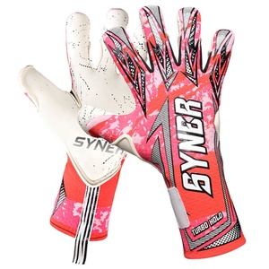 Gants de gardien de but OEM en latex allemand de qualité supérieure, tissu tricoté respirant avec impression en silicone - Product Image 4