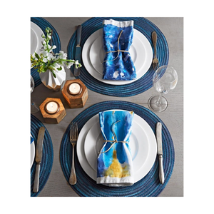 ผ้าเช็ดปาก280TC 18x18in แบบสั่งทำลายดอกไม้ผ้าต่อสิ่งแวดล้อมเหมาะสำหรับร้านอาหารหรูและคำสั่งซื้อแบบเหมาเป็นจำนวนมาก - Product Image 6