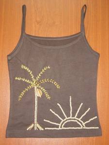 Débardeur découpé à la mode 2026 pour femmes séchage rapide et respirant vêtements tricotés à rayures courtes avec style doux - Product Image 3