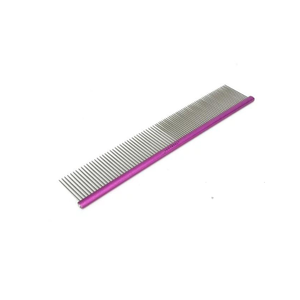 Peine combinado de acero inoxidable antiestático profesional de alta calidad, herramientas de aseo para perros y gatos, combinación de peines para mascotas - Product Image 2