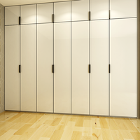 Ensemble de meubles de chambre à coucher personnalisé moderne en mélamine : armoire, commode, coffre de rangement et bureau