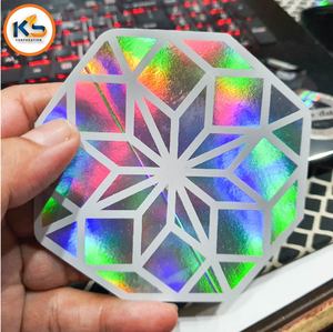 Pegatinas con Logotipo Impresas en Vinilo Holográfico con Corte Personalizado y Protección UV |   100 Fundas Decorativas Brillantes para Laptop, Impermeables, Ecológicas y de Alta Calidad - Product Image 3
