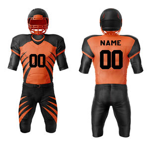 Ensembles d'uniformes de football américain Demi manches Polyester Made Sportswear Uniforme de football américain adulte avec design de sublimation - Product Image 6
