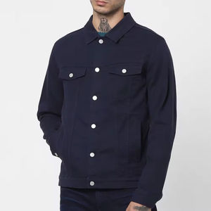 Nouvelle arrivée : Veste en jean personnalisée pour homme, respirante, 100 % coton, vente en gros, manteau d'hiver avec revêtement, veste d'hiver - Product Image 1