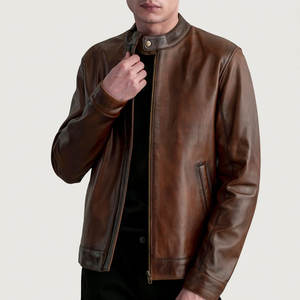 แจ็กเก็ตหนังสำหรับผู้ชายแจ็กเก็ตหนังสำหรับผู้ชายเสื้อสตรีทแวร์น้ำหนักเบาเป็นมิตรกับสิ่งแวดล้อม - Product Image 3