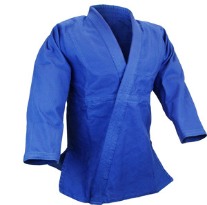 Ventes en gros de tenues de karaté en coton, vêtements de BJJ, tenue de combat durable, ensemble de kimono de BJJ bleu, uniformes d'entraînement fabriqués au Pakistan - Product Image 2