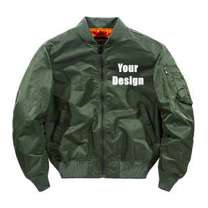 OEM personalizado de nailon MA1 vuelo personalizado chaqueta de bombardero para el invierno bordado estilo de la calle principal - Product Image 2