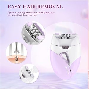 Épilateur portable 36 pinces pour femmes, 2 vitesses réglables, pour l'épilation du visage, des lèvres, des bras, des aisselles, des jambes et des zones du maillot - Product Image 6