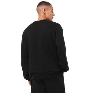 High Quality <b>Black</b> 100% cotton <b>Fleece</b> Long Sleeve Hoodies for Men Embroidered Pullover oversize Sweatshirts for Winter - Product Image 3