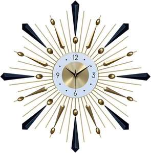Contemporary Modern Decorative Metal Wall Clocks Iron Needle Display with Clean Lines and Neutral Tone for Home Decoration - Product Image 5