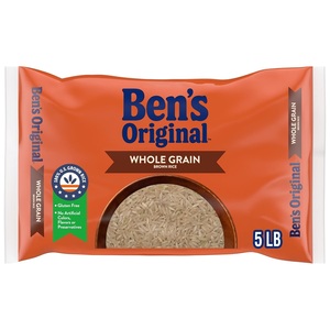 Wholesale Price Supplier BEN'S ORIGINAL Whole <b>Grain</b> Brown Rice, 5 lb Bag - Product Image 1