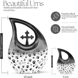 Grossiste Urnes personnalisées pour adulte maman et papa Grandes urnes pour cendres humaines Urnes imprimées de taille personnalisée - Product Image 6