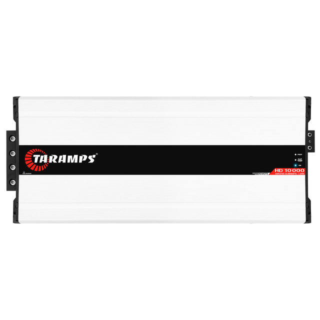 Taramps HD 10000 1 Ohm Monoblock Amplifier 10,000W RMS Full Range Class D Crossover RCA Bass Boost 90dB SNR 14.4V Car Audio