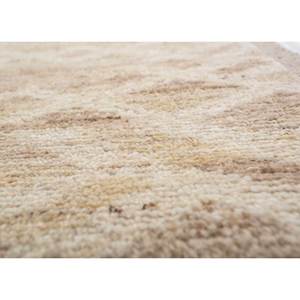 พรมขนสัตว์ถักมือสีเบจและสีน้ำตาลลายเรขาคณิตแบบอัฟกันสำหรับห้องนั่งเล่นและทางเดิน รุ่น Re-1509 สำหรับวัยรุ่น - Product Image 3