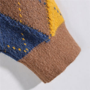 Service OEM Pull à losanges fait sur mesure pour hommes Pull à losanges manches longues Top respirant Pull à losanges tendance avec de nouveaux designs - Product Image 3