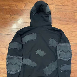 Sweats à capuche unisexe pour hommes 100% coton de haute qualité avec broderie en détresse à des prix raisonnables - Product Image 2