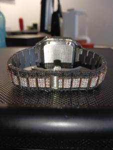 Mouvement automatique de haute qualité mécanique fait à la main Vvs Moissanite diamant glacé montres Hip Hop pour hommes femmes - Product Image 3