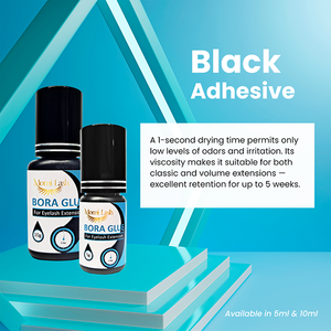 Paquetes adhesivos individuales disponibles personalizables 1s de secado rápido Black Bora pegamento líquido impermeable para extensión de pestañas 3G 5G 10g - Product Image 6