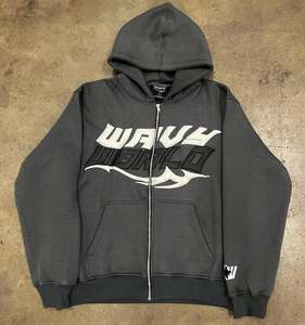 เสื้อฮู้ดดี้โอเวอร์ไซส์แบบซิป ผ้าฟลีซ พิมพ์ลายพัฟ  ผ้าฝ้ายแท้ 100% คุณภาพสูง ผลิตตามสั่ง ขายส่ง สำหรับฤดูหนาว เป็นมิตรต่อสิ่งแวดล้อม เหมาะสำหรับทั้งชายและหญิง - Product Image 4
