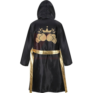 Disfraz de Boxeadora Champion para Mujer, Bata con Capucha y Pantalones Cortos a Juego, Atuendo de Cosplay de Halloween - Product Image 2