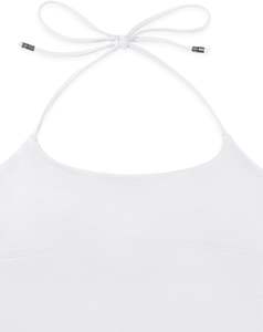 Camiseta sin mangas de mujer de color liso al por mayor, Sexy, de manga corta, con logotipo personalizado, botón frontal, licra, ecológico, de secado rápido, transpirable - Product Image 3