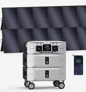 For New SP5000 Portable Power Station & <b>Solar</b> <b>Generator</b> with 2x500W <b>Solar</b> Panels 5000W 5120Wh Home Backup & Outdoor - Product Image 1
