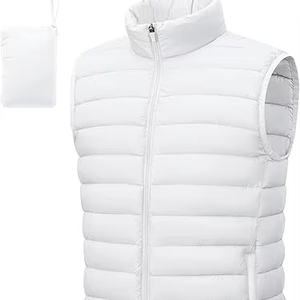 Venta Directa de Fábrica, Chaleco Acolchado con Cremallera Personalizado, Transpirable, de Alta Calidad, Informal, para Hombre, para Invierno, 100% - Product Image 1