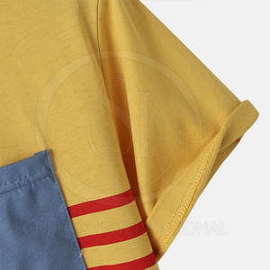 Nueva llegada Camisetas para hombre Color sólido con calidad de contraste de color Hecho de algodón/Fibra de bambú Camisetas a granel - Product Image 4