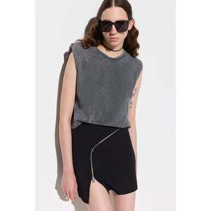 Camiseta Casual sin Mangas con Cuello Redondo para Mujer, Transpirable, 100% Algodón, Alta Calidad, Tallas Regulares de Verano XS a 5XL, Acabado Texturizado - Product Image 1