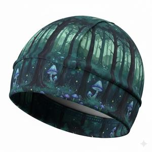 Custom Sublimation Printed Logo Summer UPF 50+ Helmet Liner Sports Polyester Running Cycling Skull <b>Cap</b> - Product Image 3