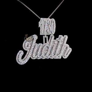 Pendentif croix en argent style Hip Hop serti de diamants Moissanite, bijoux pour fêtes, mariages et cadeaux - Product Image 2