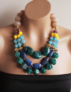 Conjunto de collar de cuentas rosas envejecidas personalizadas de diseñador con colgante de Ángel de resina joyería de moda para ocasiones navideñas de mujer - Product Image 2