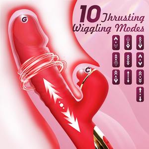 Nueva llegada Slap Dildo Vibrador Telescópico Swing Vibrador Masturbación femenina Stick Productos sexuales para adultos - Product Image 2