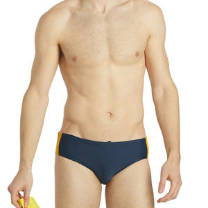 Slips de bain sexy pour hommes, maillots de bain à séchage rapide, slips de plage avec cordon de serrage, sous-vêtements de plage pour hommes, service OEM avec logo personnalisé - Product Image 1