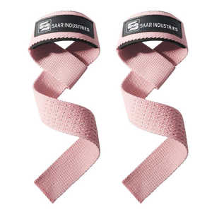 Correas de levantamiento de algodón con diseño de impresión por sublimación personalizado de alta calidad con logotipo personalizado para levantamiento de pesas y entrenamientos de gimnasio - Product Image 4