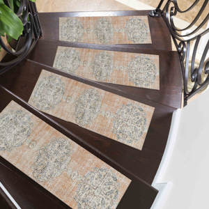 Ethnic Pattern Printed <b>Rug</b>: Bohemian, <b>Boho</b>, Modern Design,Step <b>Rug</b> - Product Image 1