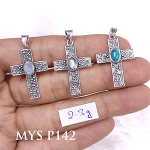 Colgantes de piedras preciosas hechos a mano, joyería de plata esterlina, diseño elegante fino para mujer, venta al por mayor, accesorios de plata 925 - Product Image 1