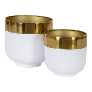 Jardinière d'intérieur et de jardin en métal doré moderne Pots de fleurs en fer Jardinières décoratives de la meilleure qualité par le fabricant indien - Product Image 1