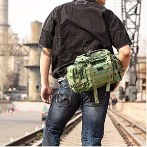 Sac à bandoulière utilitaire robuste de 15 pouces Sac à bandoulière et à outils en nylon 1000D compact avec sangle MOLLE et conception multi-poches - Product Image 6