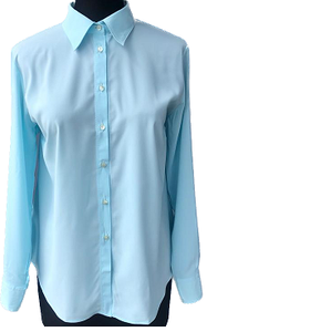 Blusa donna donna donna donna 31 camicia in poliestere manica lunga ricamata made in Italy abbigliamento dalla tradizione italiana - Product Image 1