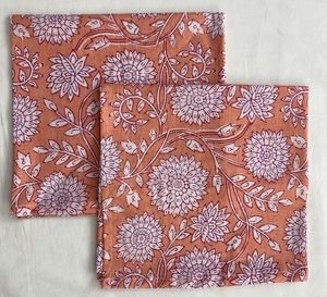 Servilletas Impresas de Bloque de Algodón Hechas a Mano 18x18 Pulgadas Uso Diario Paño Lavable Servilletas de Fiesta Estilo Indio Uso Diario - Product Image 6