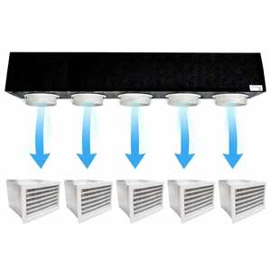 Plenum de Poliuretano de 5 Zonas con Rejilla de PVC, Sistema Completo de Ventilación HVAC - Product Image 1