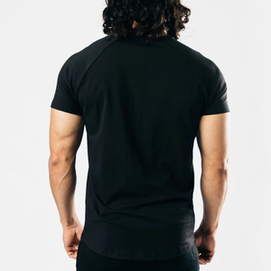 T-shirt en coton surdimensionné pour homme, personnalisé avec un motif de marque, manches courtes, coupe ample, qualité supérieure, idéal pour l'été. - Product Image 4