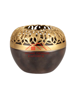 Vela de Metal de forma redonda con acabado en oro rosa, votiva para decoración de mesa, decoración de lujo para el hogar, accesorios de decoración relámpago - Product Image 2